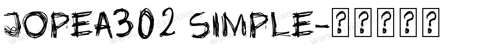 jopea302 Simple字体转换